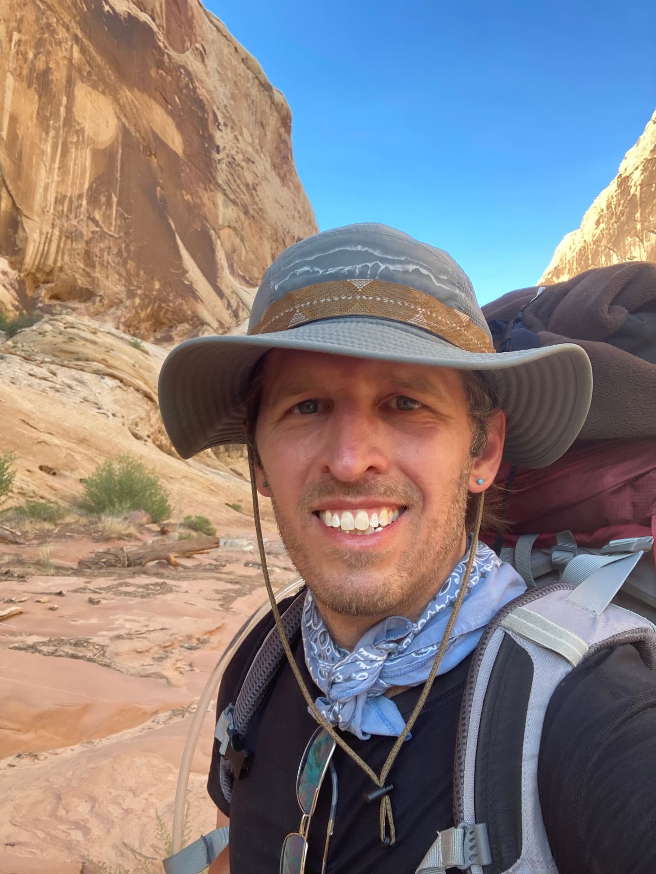 Kurtis Hessel outdoors in a canyon landscape
